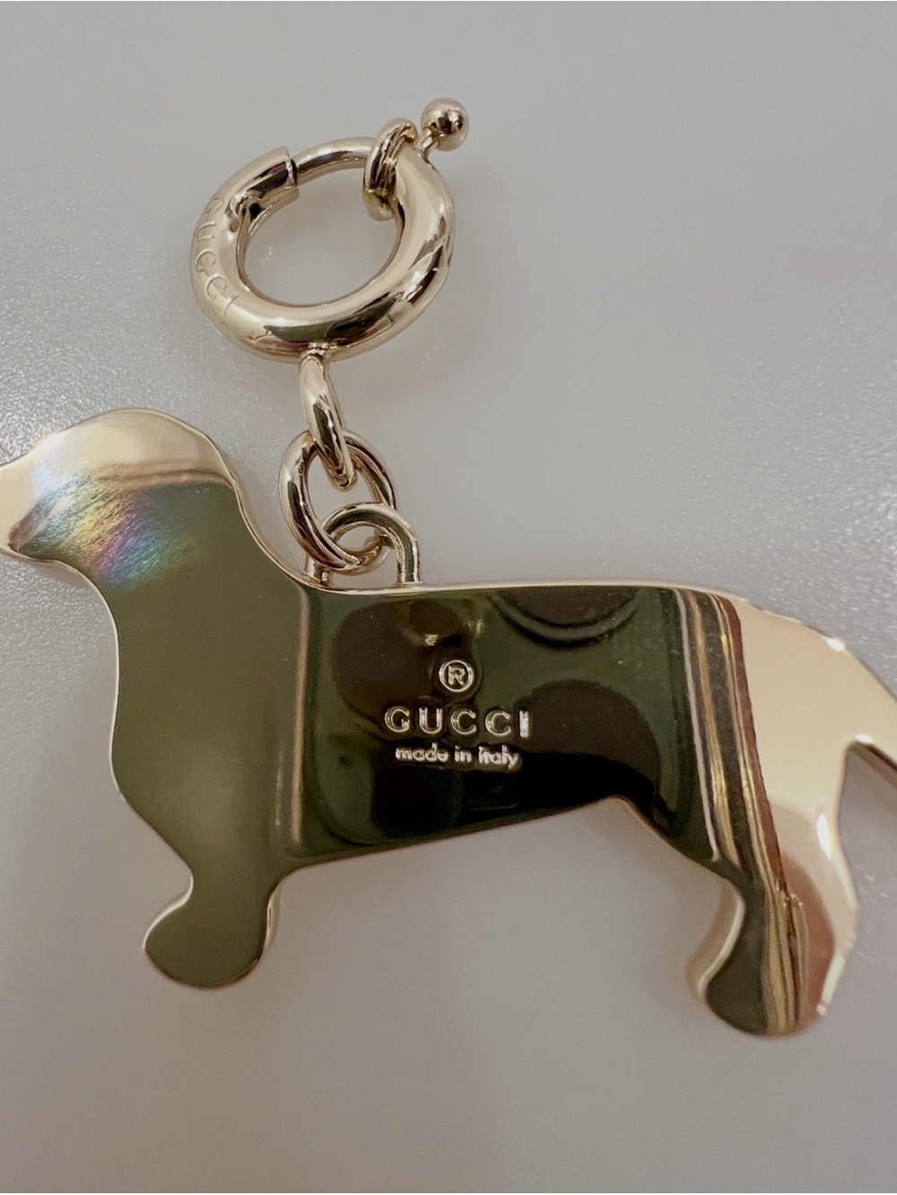 Gucci Dog Enamel bag charm from the pre-fall collection 2025 NWOT - Picture 3 of 7
